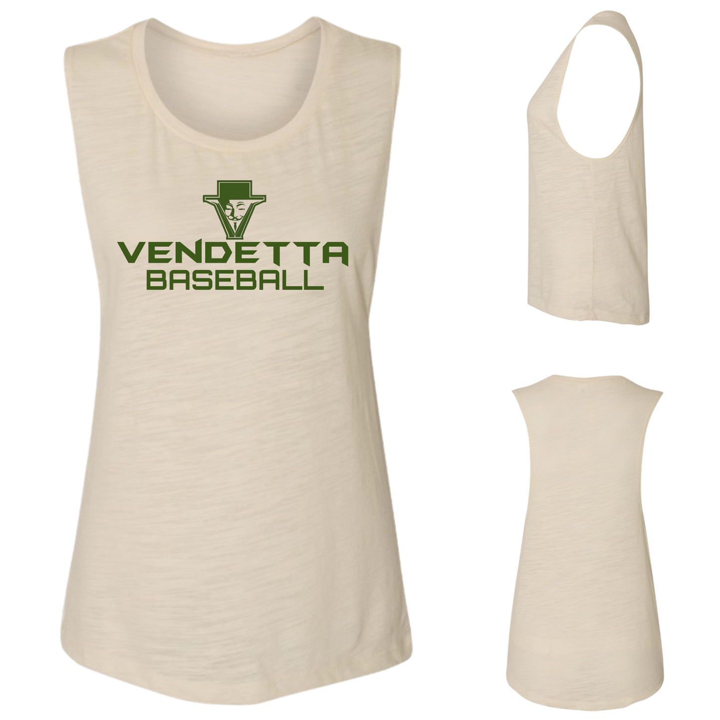 Women's Flowy Scoop Muscle Tank - BC8803