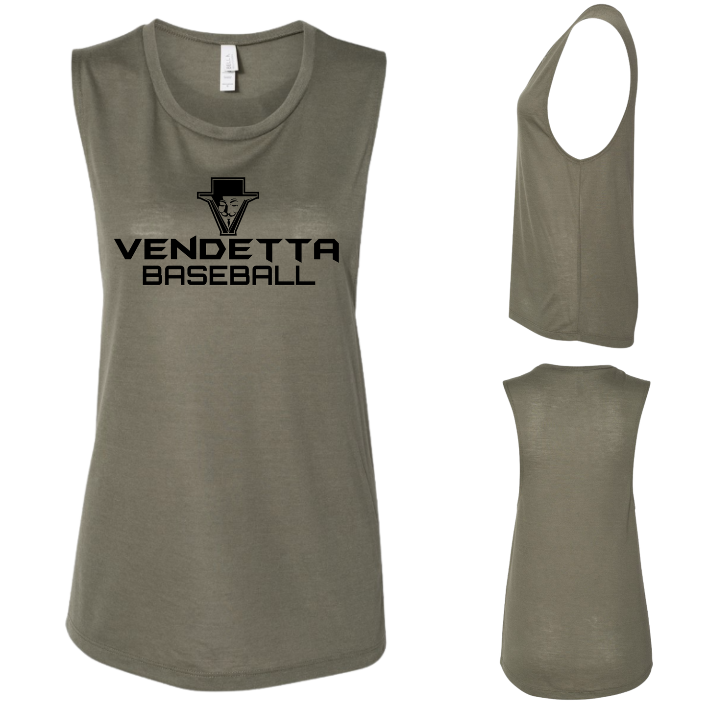 Women's Flowy Scoop Muscle Tank - BC8803