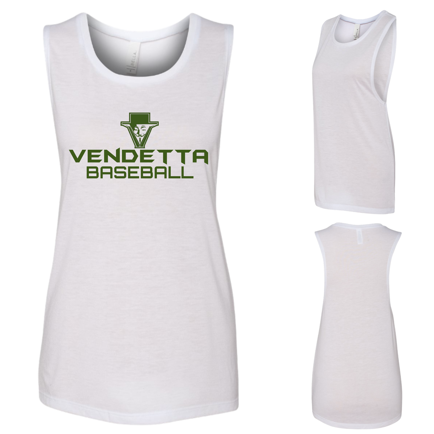 Women's Flowy Scoop Muscle Tank - BC8803
