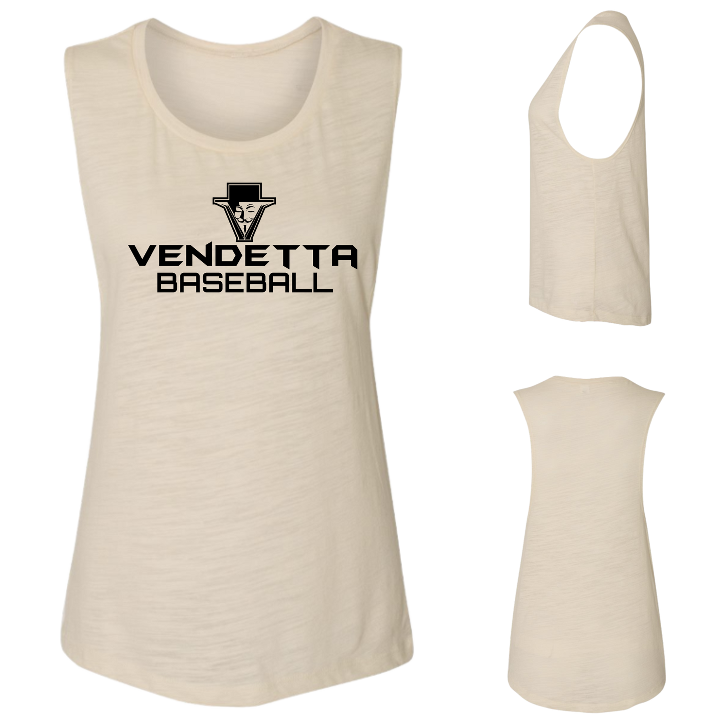 Women's Flowy Scoop Muscle Tank - BC8803