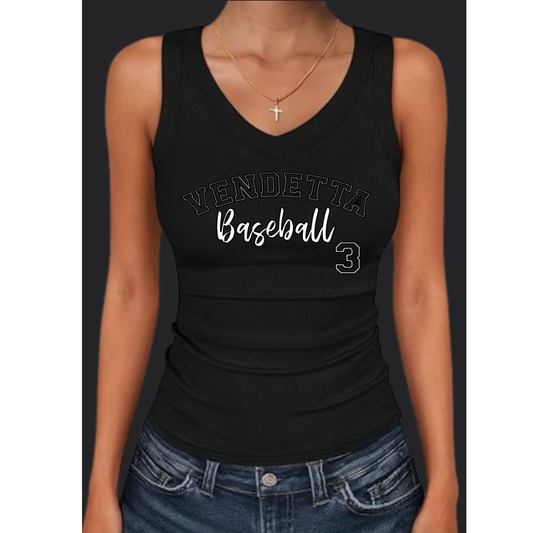 Women V Neck w/player Number