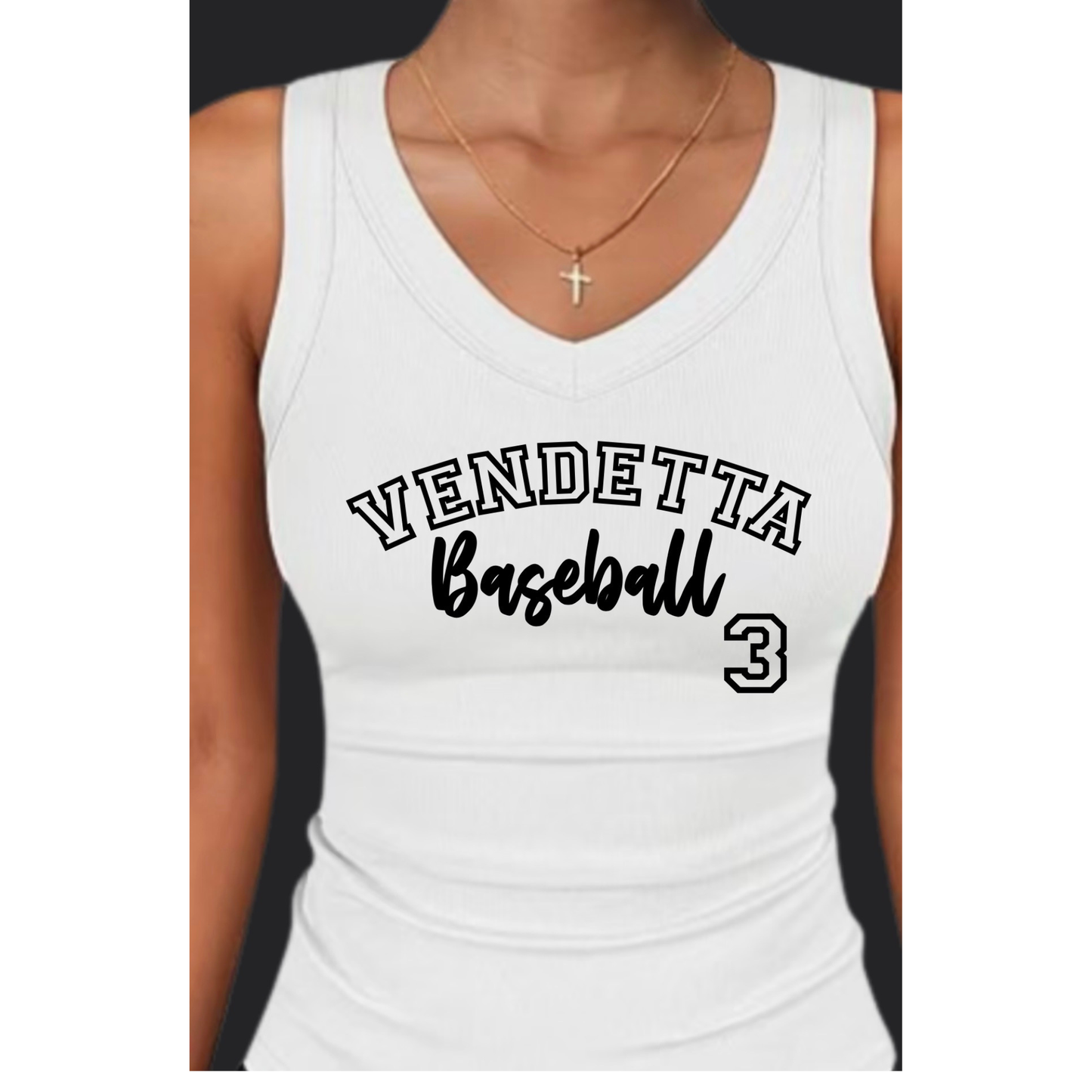 Women V Neck w/player Number